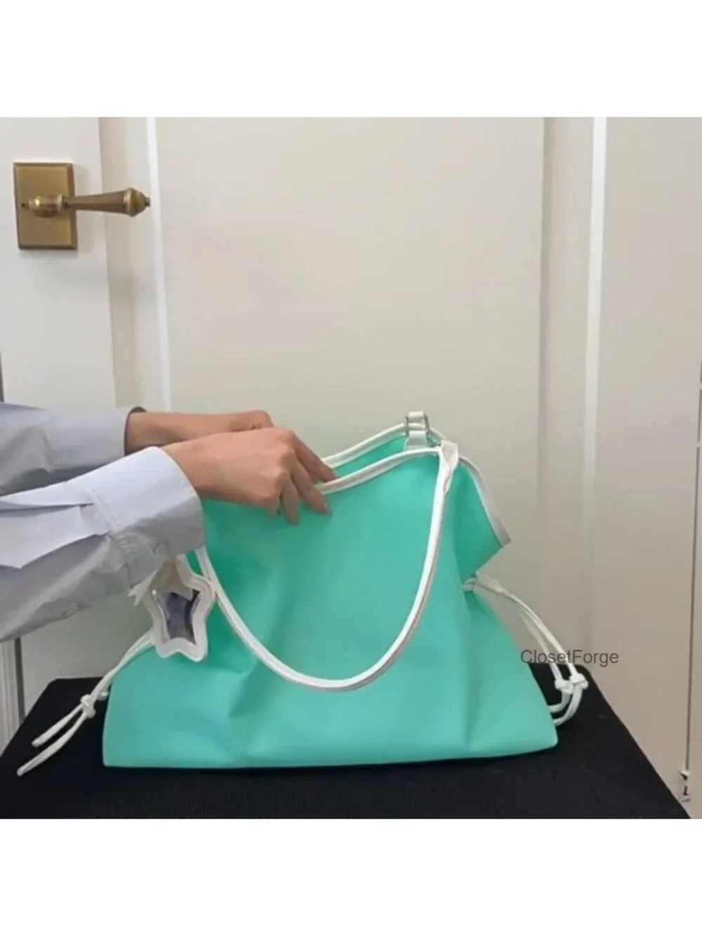 Waterproof PVC Jelly Hobo Tote Bag for Beach Pool Travel